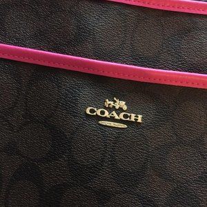 Pink Trim Coach Purse